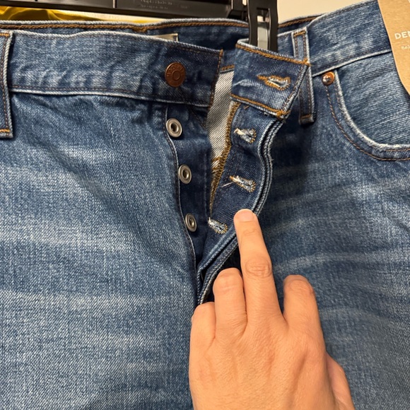 Madewell Distressed Blue Jean Shorts - Picture 5 of 8